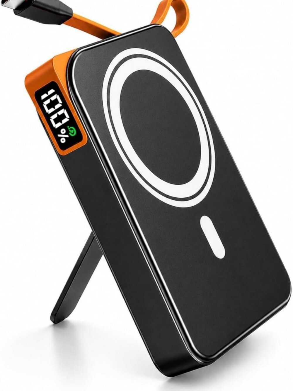 Magnetic Portable Charger 10000mAh for iPhone, Fast Charging Power Bank, Travel
